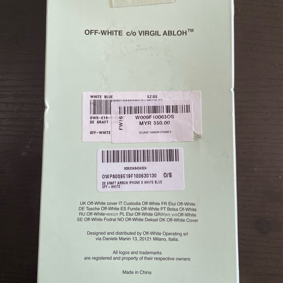 OFF WHITE IPHONE X CASE - Picture 3 of 3